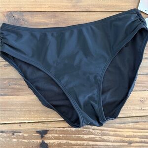 NWT Athleta Black Bikini Bottom, Size Small